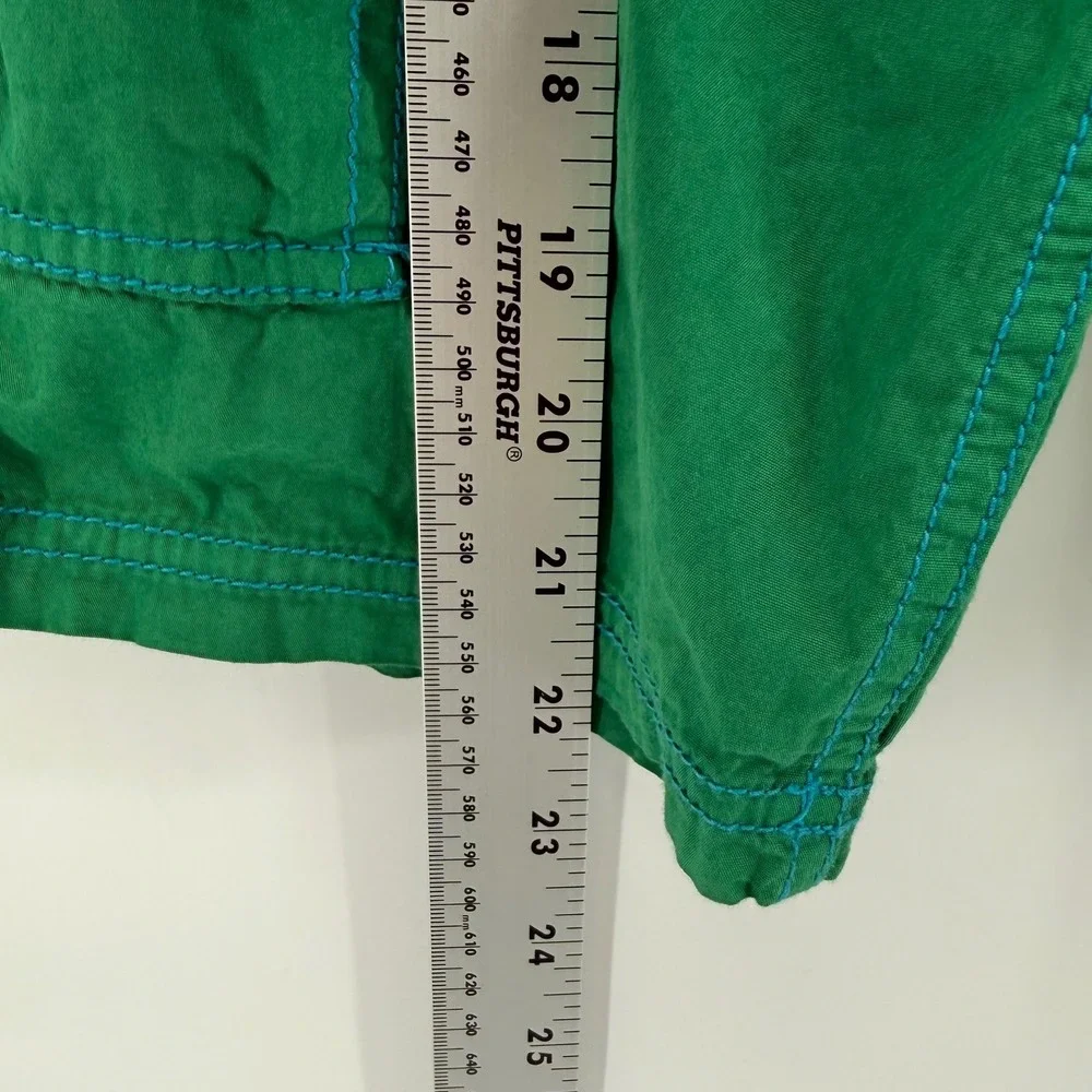 Mini Boden Boys Green Cotton Techno Cargo Shorts Adjustable Waist Size 12Y Skate - Picture 8 of 8